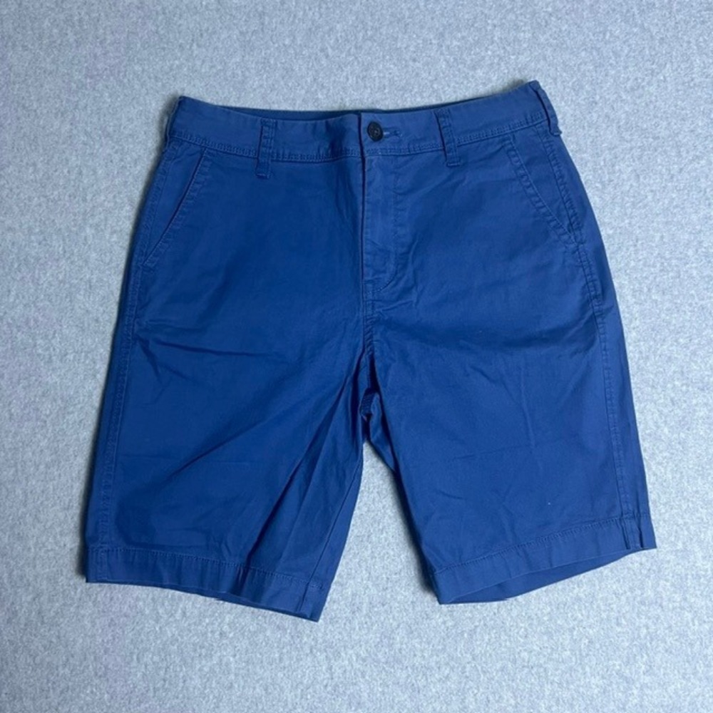 Aeropostale Men's Blue AERO‎ Chino Flat Front Casual Everyday Shorts Size 29